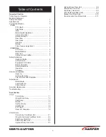 Preview for 5 page of Harper Verti-Cutter VC-60 Operator'S Manual