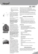 Preview for 25 page of Harper XP 360 Manual