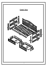 Preview for 2 page of Harper&Bright Designs DAY BED WITH 2 DRAWER WF192860 Assembly Instructions Manual