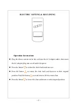 Preview for 2 page of Harper&Bright Designs PP038658EAA Operation Instructions Manual