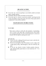 Preview for 4 page of Harper&Bright Designs PP038658EAA Operation Instructions Manual