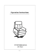 Preview for 1 page of Harper&Bright Designs PP189768BAA Operation Instructions Manual