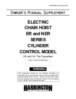 Harrington Hoists ER Series Owner'S Manual Supplement preview
