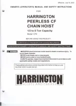 Harrington CF4 Owner'S Manual preview