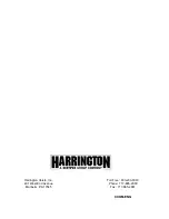 Предварительный просмотр 8 страницы Harrington CX Series Owner'S Manual
