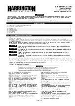 Harrington LX MINI PULLER Owner'S Manual preview