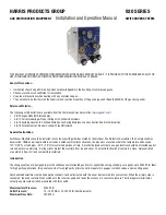 Harris 920 Series Installation And Operation Manual preview