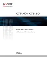 Harris assuredcommunications X75-RCP Installation And Operation Manual preview