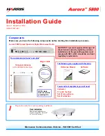 Preview for 1 page of Harris Aurora 5800 Installation Manual