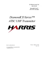 Harris DiamondCD Series Technical Manual preview