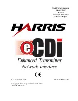 Preview for 1 page of Harris eCDi Technical Manual