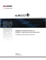 Preview for 1 page of Harris ENC6800+ Installation And Operation Manual