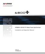 Harris HFS6801+ Installation And Operation Manual preview