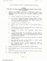 Preview for 2 page of Harris MW-1 Tuning Procedure