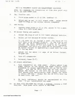 Preview for 3 page of Harris MW-1 Tuning Procedure