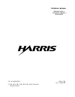 Harris Platinum Series Technical Manual предпросмотр