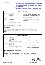 Preview for 1 page of Harris PRO2000 User Manual