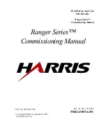 Harris Ranger Series Commissioning Manual preview