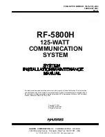 Preview for 4 page of Harris RF-5800H System Installation/Maintenance Manual