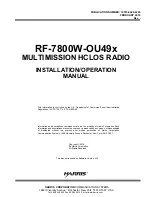 Предварительный просмотр 4 страницы Harris RF-7800W-OU49 series Installation & Operation Manual