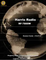 Harris RF-7800W Student Manual предпросмотр