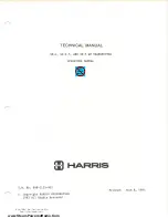 Harris SX-1 Operator'S Manual preview