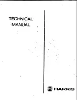 Preview for 1 page of Harris TE-3 Technical Manual