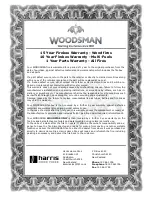 Preview for 18 page of Harris Woodsman SolidFuel Burners Operating Instructions And Maintenance Manual