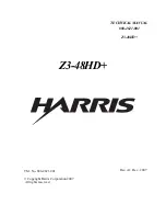 Предварительный просмотр 1 страницы Harris Z3-48HD+ Technical Manual