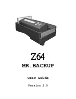 Preview for 1 page of Harrison Electronics Mr.Backup Z64 User Manual