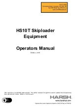 Harsh HS10T Operator'S Manual preview