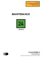 Preview for 10 page of Harsh RL-J100 Spare Parts & Maintenance Manual