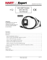 HART Expert USB HART Modem User Manual preview