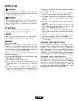 Preview for 4 page of HART HLCG01 Operator'S Manual