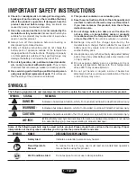 Preview for 3 page of HART HPBB34 Operator'S Manual