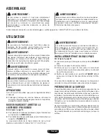 Preview for 10 page of HART HPBF01 Operator'S Manual