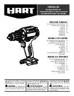 HART HPDD25 Operator'S Manual preview