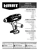 Preview for 1 page of HART HPHD01 Operator'S Manual