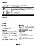 Preview for 5 page of HART HPHD01 Operator'S Manual