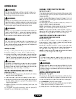 Preview for 6 page of HART HPHD01 Operator'S Manual