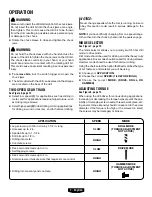 Preview for 7 page of HART HPHD01 Operator'S Manual