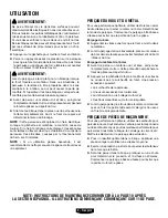 Preview for 16 page of HART HPHD01 Operator'S Manual