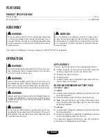 Preview for 6 page of HART HPRS03 Operator'S Manual