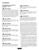 Preview for 17 page of HART HTSNW00 Operator'S Manual