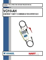 Предварительный просмотр 1 страницы HART Vivace VCI10-AH Installation, Operation And Maintenance Manual