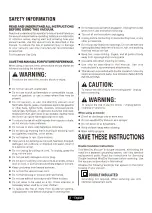 Preview for 2 page of HART VOC1612PF 3701 Operator'S Manual