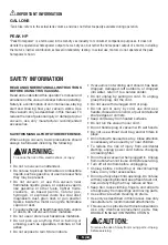 Preview for 2 page of HART VP205-C-3701 Operator'S Manual