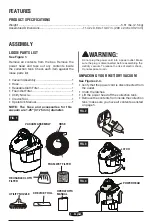 Preview for 5 page of HART VP205-C-3701 Operator'S Manual