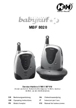 Hartig+Helling Babyruf MBF 8020 Operating Instructions Manual предпросмотр