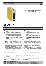 Предварительный просмотр 1 страницы HARTING Ha-VIS FTS 3100s-A Installation Notes For Electrical Personnel